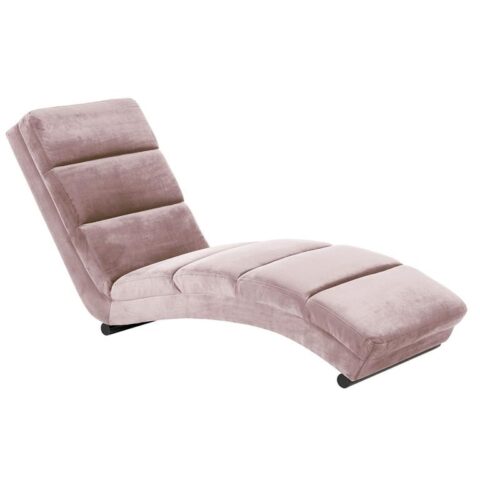 24Designs Relax Fauteuil Sneaky Velvet - Poederroze Fluweel Stoelen Roze Polyester