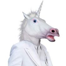 Archie McPhee Magical Unicorn Masker Eenhoorn Gadgets Wit Rubber