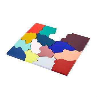 Areaware Color Puzzle Onderzetter Tafelpresentatie Multicolor Hout