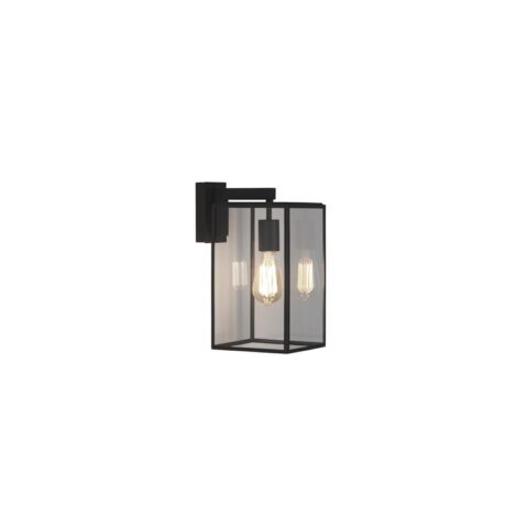 Astro Box Lantern 350 buitenwandlamp excl. E27 zwart Buitenverlichting Zwart Staal