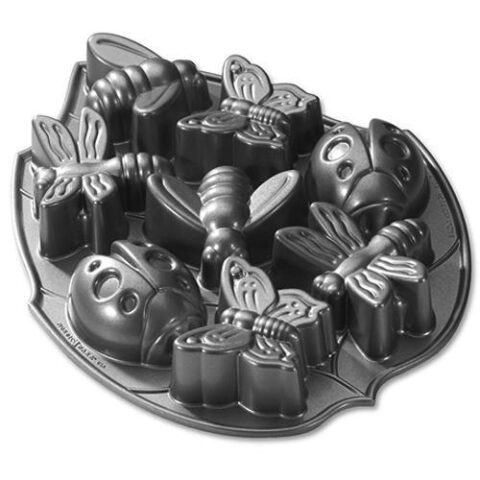 Bakvorm Backyard Bugs - Nordic Ware Bakspullen Grijs Aluminium