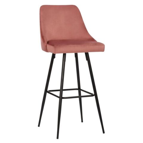 Barkrukje.nl Chicago NYT Barkruk Roze 78 cm Stoelen Roze Fluweel