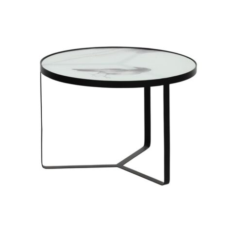 BePureHome Fly Bijzettafel - Metaal/Glas - Zwart - 38x55x55 Tafels Zwart IJzer