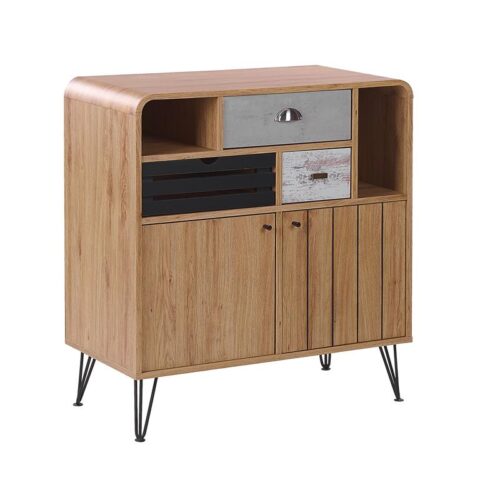 Beliani KYLE Sideboard lichte houtkleur Kasten Bruin Multiplex