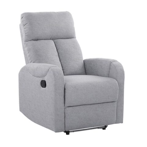 Beliani SOMERO Fauteuil grijs Stoelen Grijs Polyester