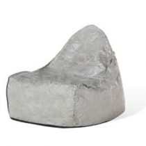 Beliani Zitzak grijs - stoel - zitkussen - polyester - lounge - DROP Stoelen Grijs