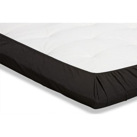 Beter Bed Select Hoeslaken Jersey topper - 180 x 200/210/220 cm Beddengoed Zwart Katoen