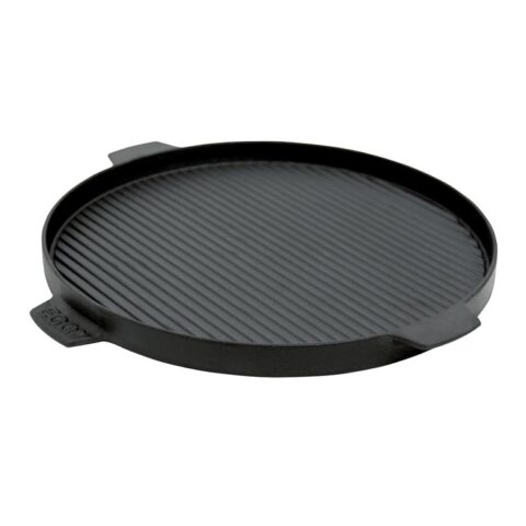 Big Green Egg Gietijzeren Plancha Large Barbecue accessoires Zwart Gietijzer