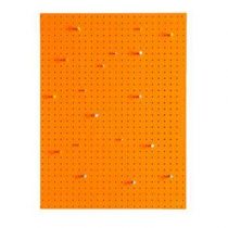 Block Pegboard Pinbord L Wanddecoratie & -planken Oranje Hout