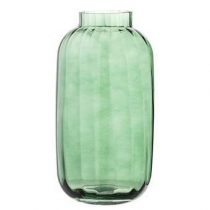 Bloomingville Green Glass Vaas Woonaccessoires Groen Glas