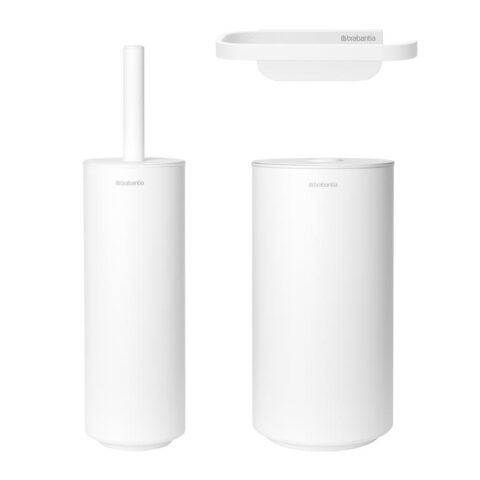 Brabantia MindSet Toiletaccessoires - Set van 3 - Wit Toiletaccessoires Wit Metaal