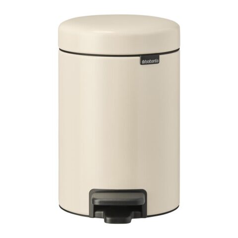 Brabantia NewIcon Pedaalemmer 3 Liter - Soft Beige Afvalemmers Beige Metaal