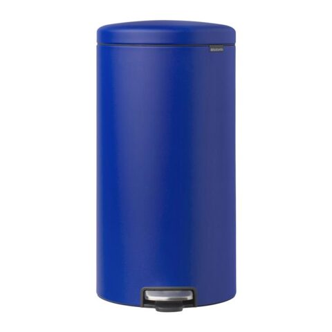 Brabantia NewIcon Pedaalemmer 30 Liter- Mineral Powerful Blue Afvalemmers Blauw Metaal