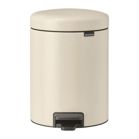 Brabantia NewIcon Pedaalemmer 5 Liter - Soft Beige Afvalemmers Beige Metaal