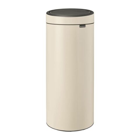 Brabantia Touch Bin afvalemmer 30 Liter - Soft Beige Afvalemmers Beige Metaal