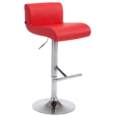 CLP Barkruk California Kunstleer Stoelen Rood Polyerethaan