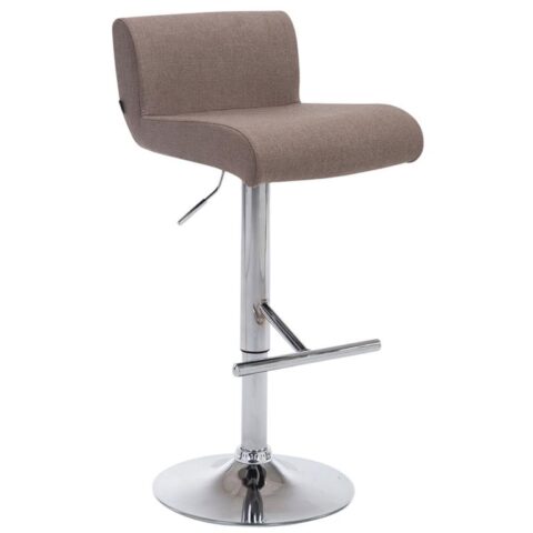 CLP Barkruk California Stof Stoelen Bruin Textiel