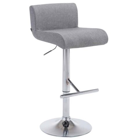 CLP Barkruk California Stof Stoelen Zilver Textiel