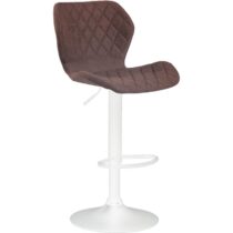 CLP Barkruk Cork Wit frame Stof Stoelen Bruin Textiel