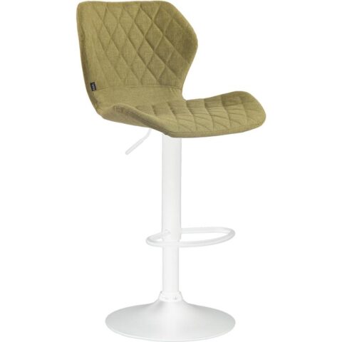 CLP Barkruk Cork Wit frame Stof Stoelen Groen Textiel