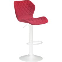 CLP Barkruk Cork Wit frame Stof Stoelen Rood Textiel