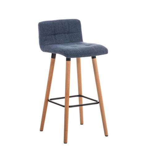 CLP Barkruk Lincoln Stof Stoelen Blauw Textiel