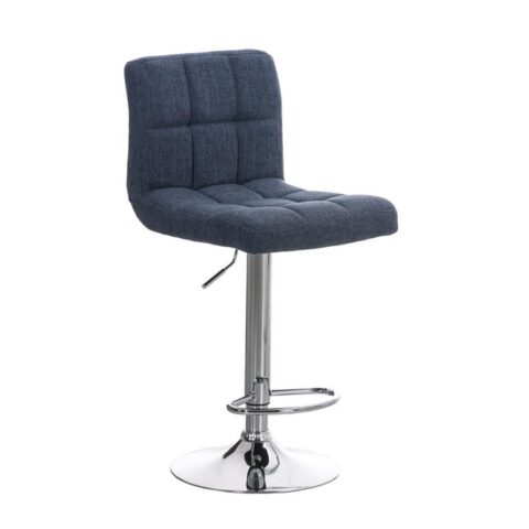 CLP Barkruk Peru Stof Stoelen Blauw Textiel