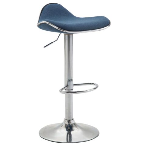 CLP Barkruk Shanghai Stof Stoelen Blauw Textiel