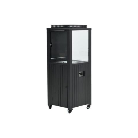 Cozy living sfeerhaard Sevilla 55x55 cm. - Carbon black - verrijdbaar Terrasverwarming Grijs Aluminium