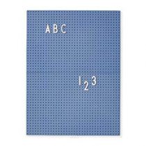 Design Letters Letterbord A4 Blauw Wanddecoratie & -planken Blauw Kunststof