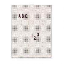 Design Letters Letterbord A4 Grijs Wanddecoratie & -planken Grijs Kunststof