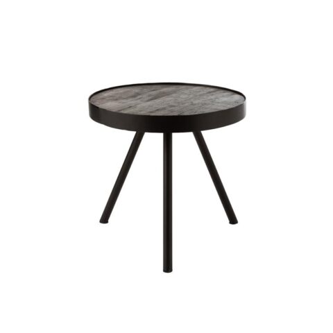 Duverger Ruf Industry - Salontafel - rond - dia 50cm - mango hout - Tafels Grijs