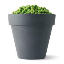 Elho Pure Round Bloempot 60 cm Bloempotten Grijs Kunststof