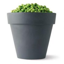 Elho Pure Round Bloempot 80 cm Bloempotten Grijs Kunststof