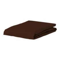 Essenza Premium Percale Hoeslaken 160 x 200 cm Beddengoed Bruin Perkal