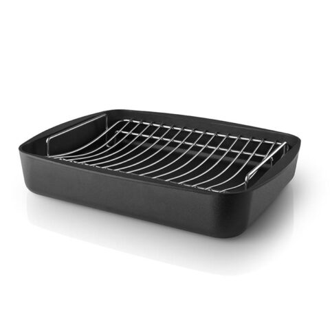 Eva Trio - Ovenschaal - 36 x 28.5 cm - Zwart - Eva Trio Kookgerei Zwart Aluminium