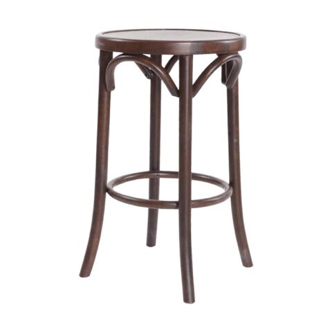 Fameg Diana houten barkruk walnoot - 61 cm Stoelen Bruin Hout