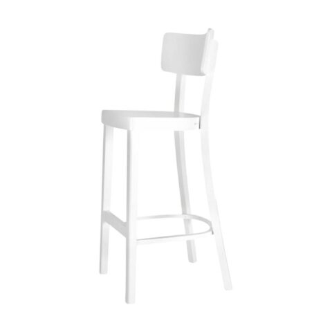 Fameg Felix houten barkruk wit - 75 cm Stoelen Wit Hout