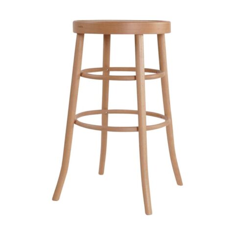 Fameg Lauren houten barkruk naturel - 75 cm Stoelen Bruin Hout