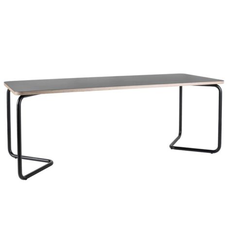 Functionals Kumpel tafel 200x80 Black Charcoal Tafels Zwart Linoleum