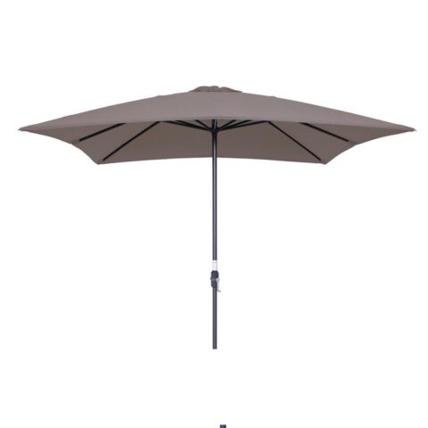 Garden Impressions Lotus parasol 250x250 - taupe Zonwering Bruin Polyester