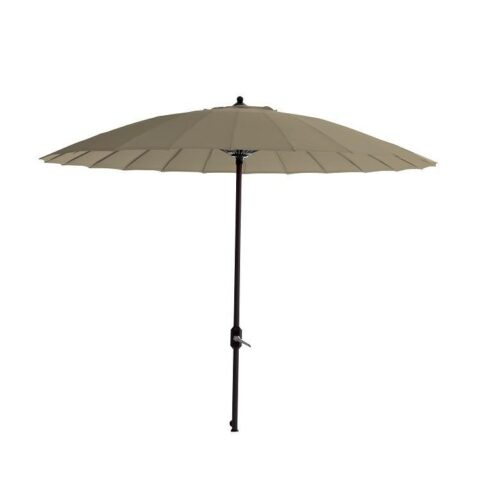 Garden Impressions Parasol Manilla 250 cm - taupe Zonwering Bruin Polyester