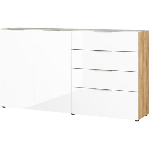 Germania Oakland Large Dressoir Eiken / Wit Kasten Wit Hout