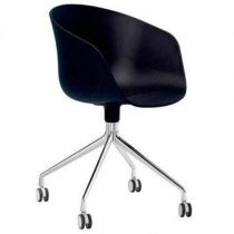 HAY About a Chair AAC24 Stoel Bureaus & bureaustoelen Zwart