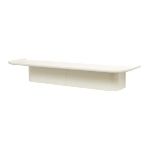 HAY Korpus Wandplank L - Cream Kapstokken Crème Aluminium