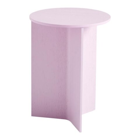 HAY Slit High Bijzettafel Ø35 cm - Pink Tafels Roze Hout