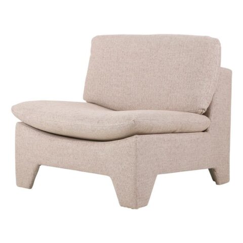 HKliving Retro Lounge Fauteuil Stoelen Beige Acryl