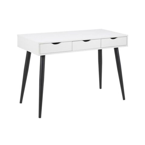 Hioshop Nete bureau met 3 lades wit. Bureau Wit Melamine