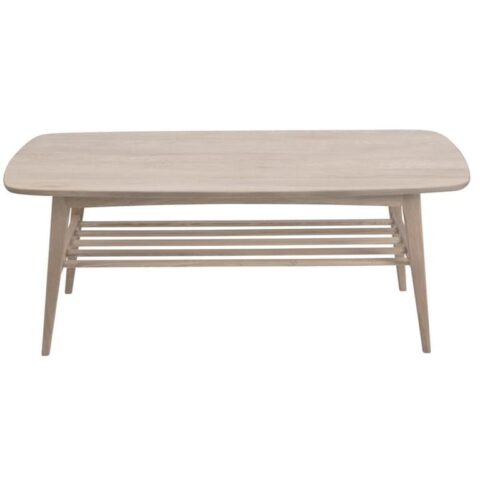 Hioshop Woma salontafel met 1 plank in massief/gefineerd eiken