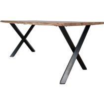 Home67 - Eettafel Pluma 180 cm - Boomstamblad Tafels Bruin Hout